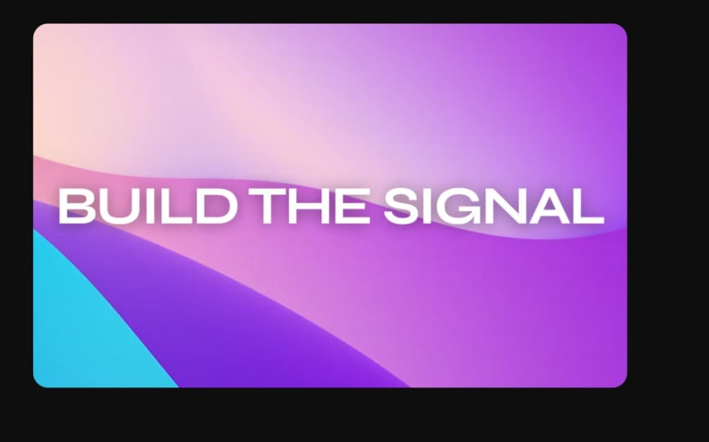Build the signal visual